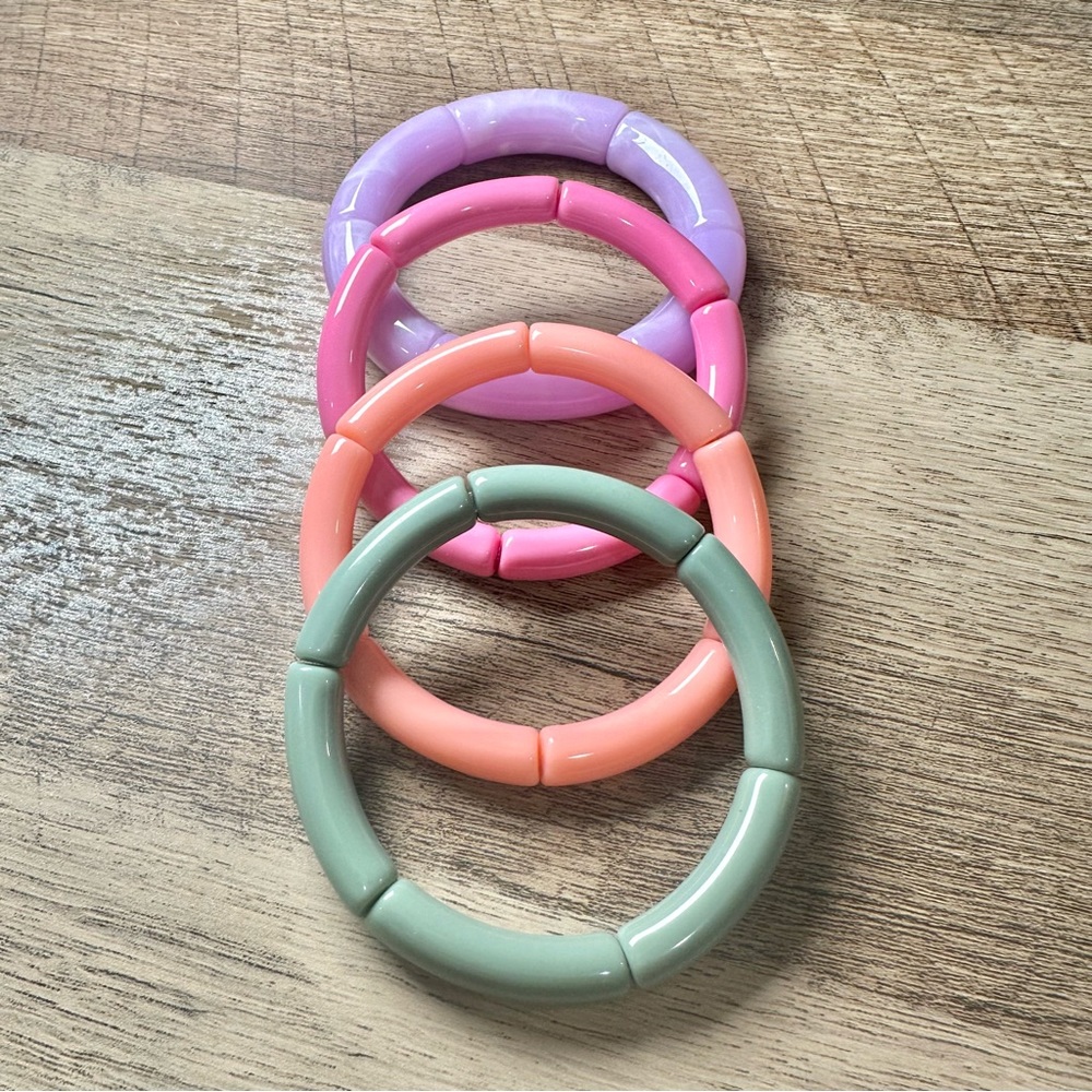 BowoodLane Acrylic Beaded Bracelets